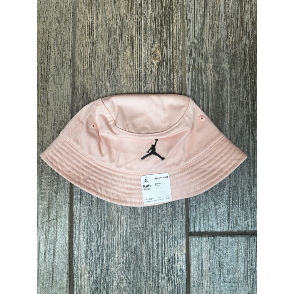 Nike Jordan Apex Bucket Hat Kids 8-20 Pink Jumpman Logo NWT One Size Youth